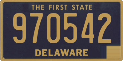 DE license plate 970542