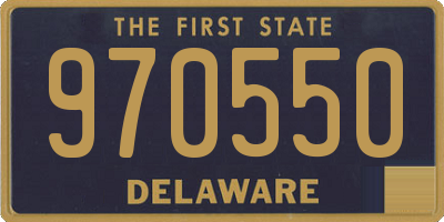 DE license plate 970550