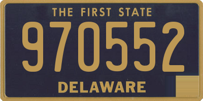 DE license plate 970552