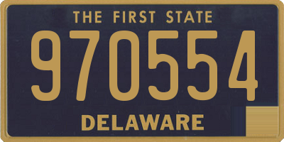DE license plate 970554