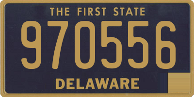 DE license plate 970556