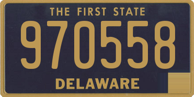 DE license plate 970558