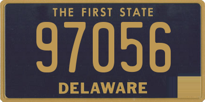 DE license plate 97056