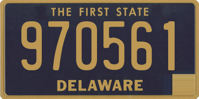 DE license plate 970561