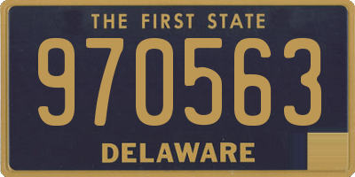 DE license plate 970563