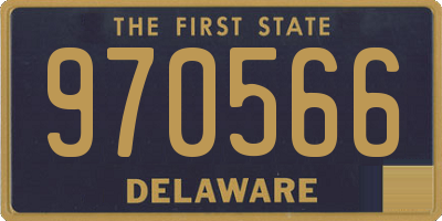 DE license plate 970566