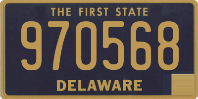DE license plate 970568