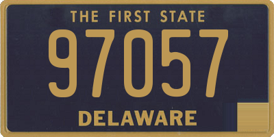 DE license plate 97057