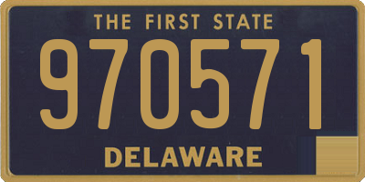DE license plate 970571