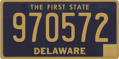 DE license plate 970572