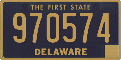 DE license plate 970574