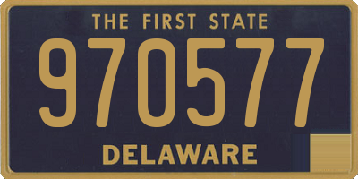 DE license plate 970577
