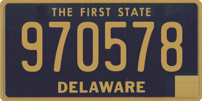 DE license plate 970578
