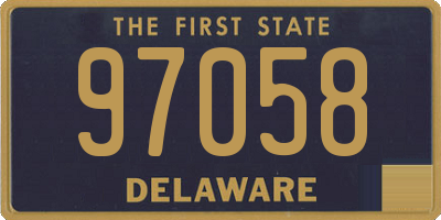DE license plate 97058