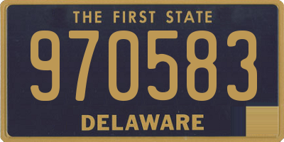 DE license plate 970583
