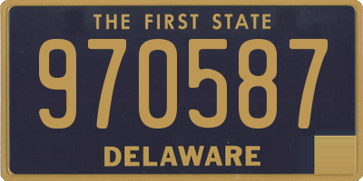 DE license plate 970587