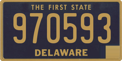 DE license plate 970593