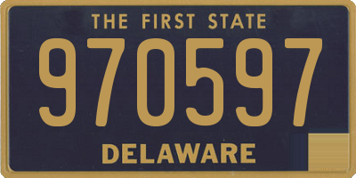 DE license plate 970597