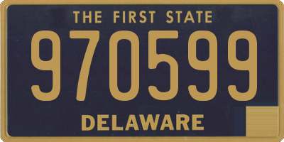 DE license plate 970599