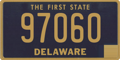 DE license plate 97060