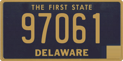 DE license plate 97061