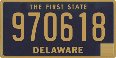 DE license plate 970618