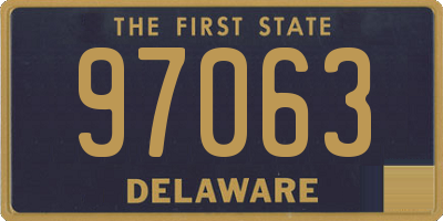 DE license plate 97063