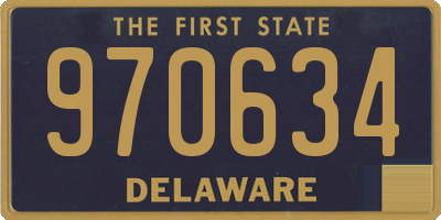 DE license plate 970634