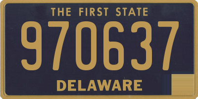 DE license plate 970637