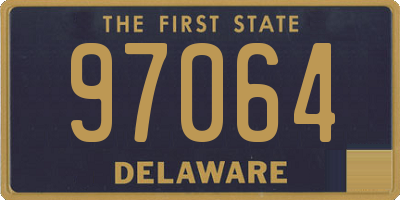 DE license plate 97064