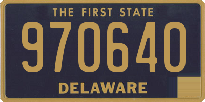 DE license plate 970640