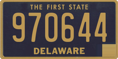 DE license plate 970644