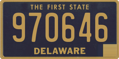 DE license plate 970646