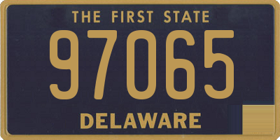 DE license plate 97065