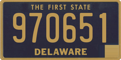 DE license plate 970651