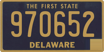 DE license plate 970652