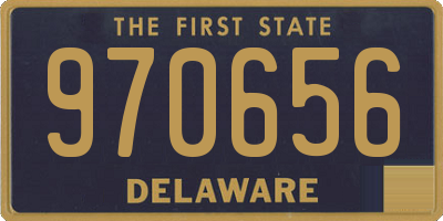 DE license plate 970656