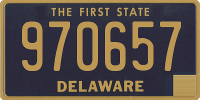 DE license plate 970657