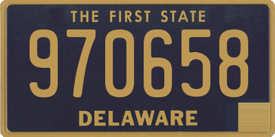 DE license plate 970658