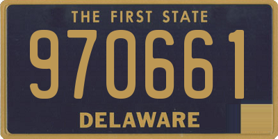DE license plate 970661