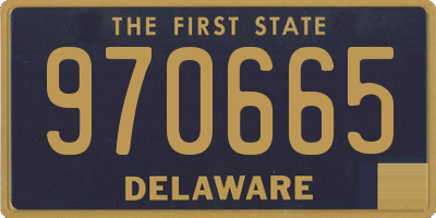 DE license plate 970665