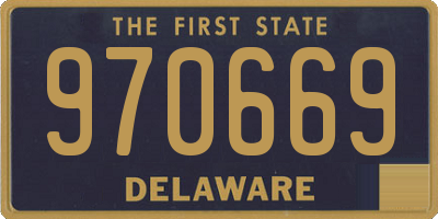 DE license plate 970669