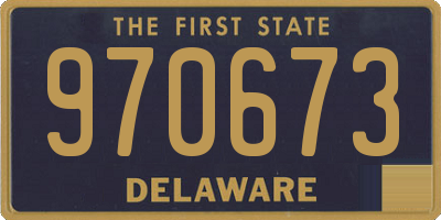 DE license plate 970673