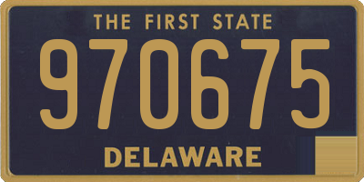 DE license plate 970675