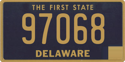 DE license plate 97068