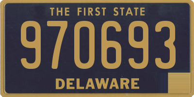 DE license plate 970693