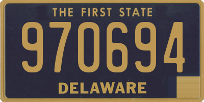 DE license plate 970694