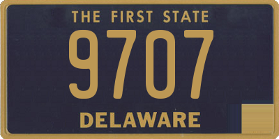 DE license plate 9707