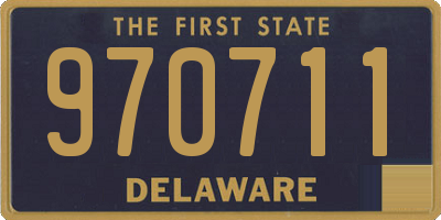 DE license plate 970711