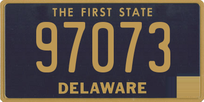 DE license plate 97073